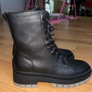 Limelight Black Combat Boots